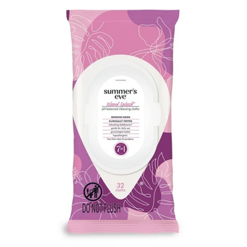 Summer's Eve Island Splash Cleansing Cloths toallitas íntimas aroma tropical 32