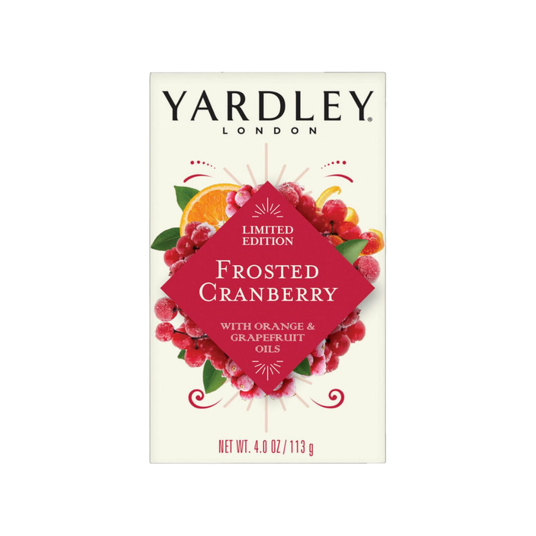Jabón en barra Yardley London Frosted Cranberry Edición Limitada 4oz