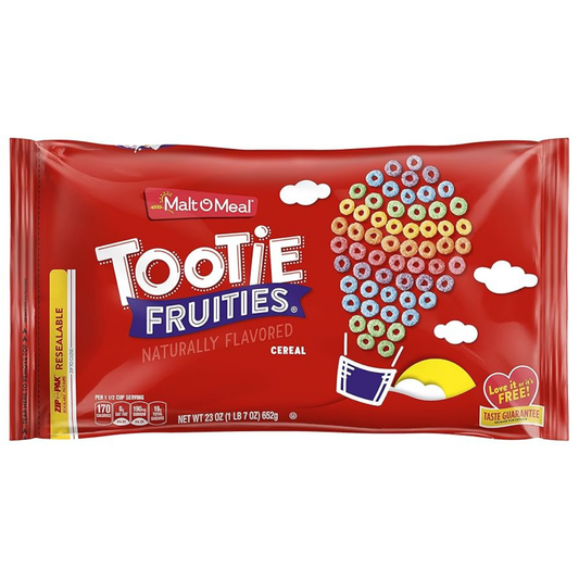 Malt-O-Meal Tootie Fruities cereal afrutado desayuno
