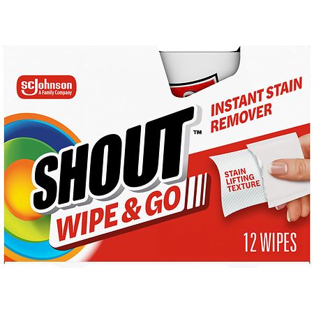 Shout Wipe & Go Laundry Instant Stain Remover 12 Wipes Shout – Farmacia Savia Puerto Rico