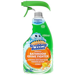 Scrubbing Bubbles Bathroom Cleaner Disinfectant Spray Grime Fighter - Citrus - 32 fl oz: Shower, Toilet, Countertops, Bath…
