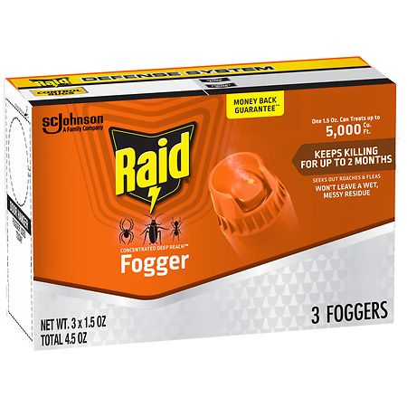 Raid Concentrated Deep Reach Pest Killer & Roach Fogger 1.5 oz 3 Count Raid – Farmacia Savia Puerto Rico