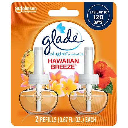 Glade PlugIns Scented Oil Air Freshener Plug In Refills - Hawaiian Breeze - 1.34 fl oz/2pk Glade – Farmacia Savia Puerto Rico
