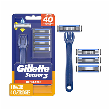 Gillette Sensor3 Sensitive rasuradoras desechables piel sensible 4 pack