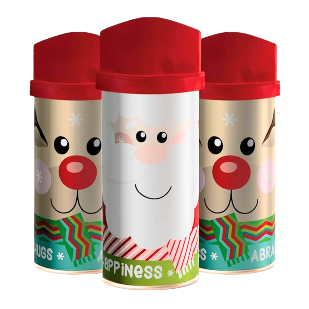 Latas coleccionables maracas Dux Delight Crackers diseños navideños 2.82 oz