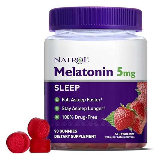 Natrol Melatonin 5mg Gummies Strawberry gomitas melatonina 90 unidades