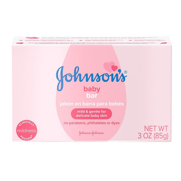 Johnson's Baby Soap Bar barra de jabón suave para bebé 3.5oz