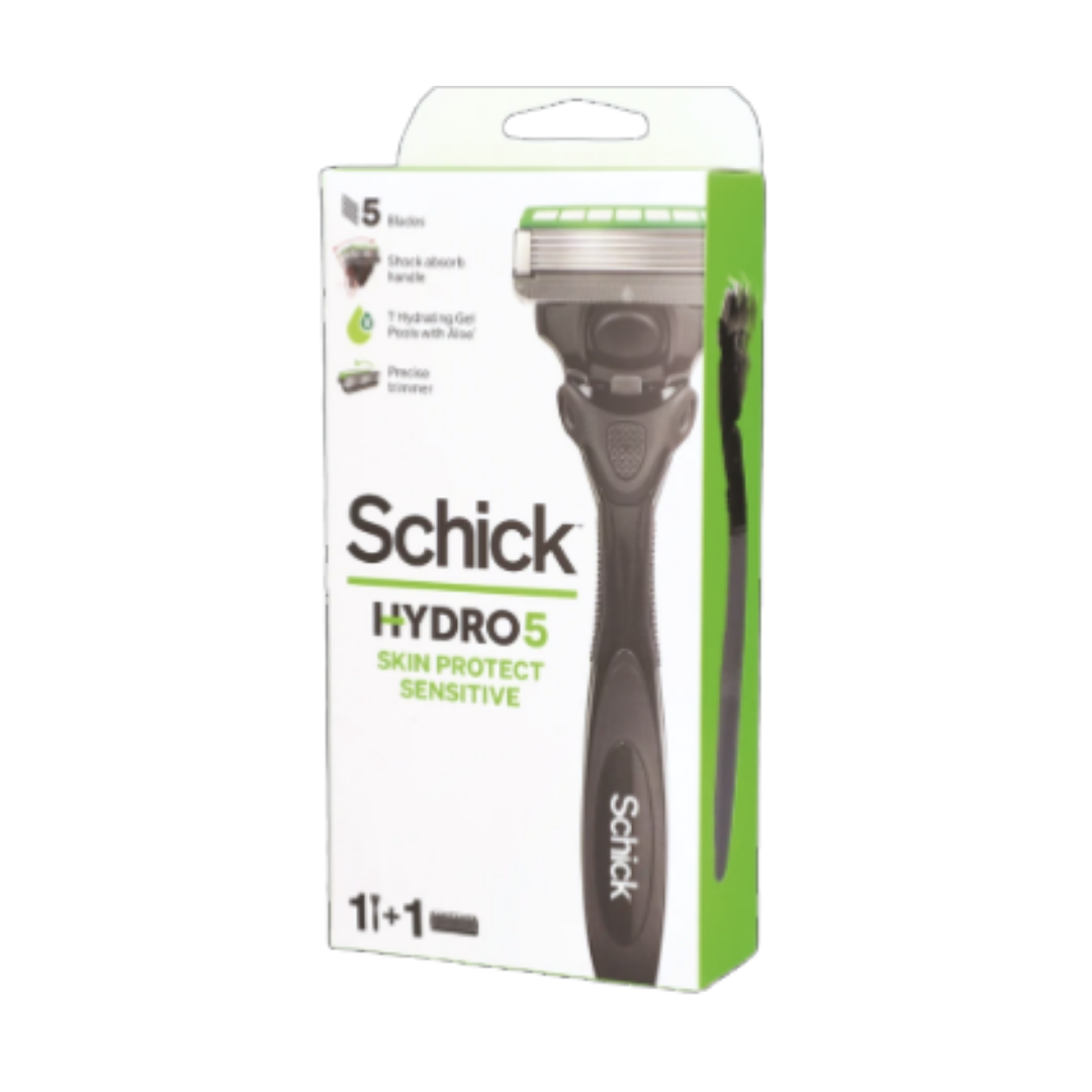 Máquina de afeitar Schick Hydro 5 Skin Protect Sensitive kit con repuesto