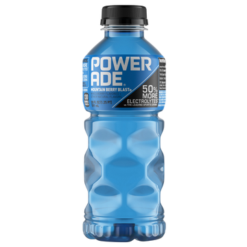 Powerade Mountain Blast Sports Drink 20oz bebida deportiva frutas azules