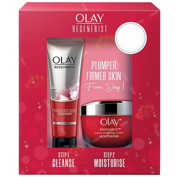 Olay Regenerist Gift Set estuche regalo crema micro-sculpting limpiador