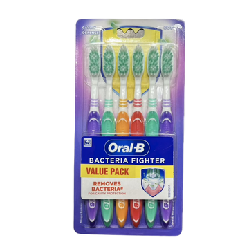 Oral-B Bacteria Fighter Soft Toothbrushes cepillos suaves pack 6ct