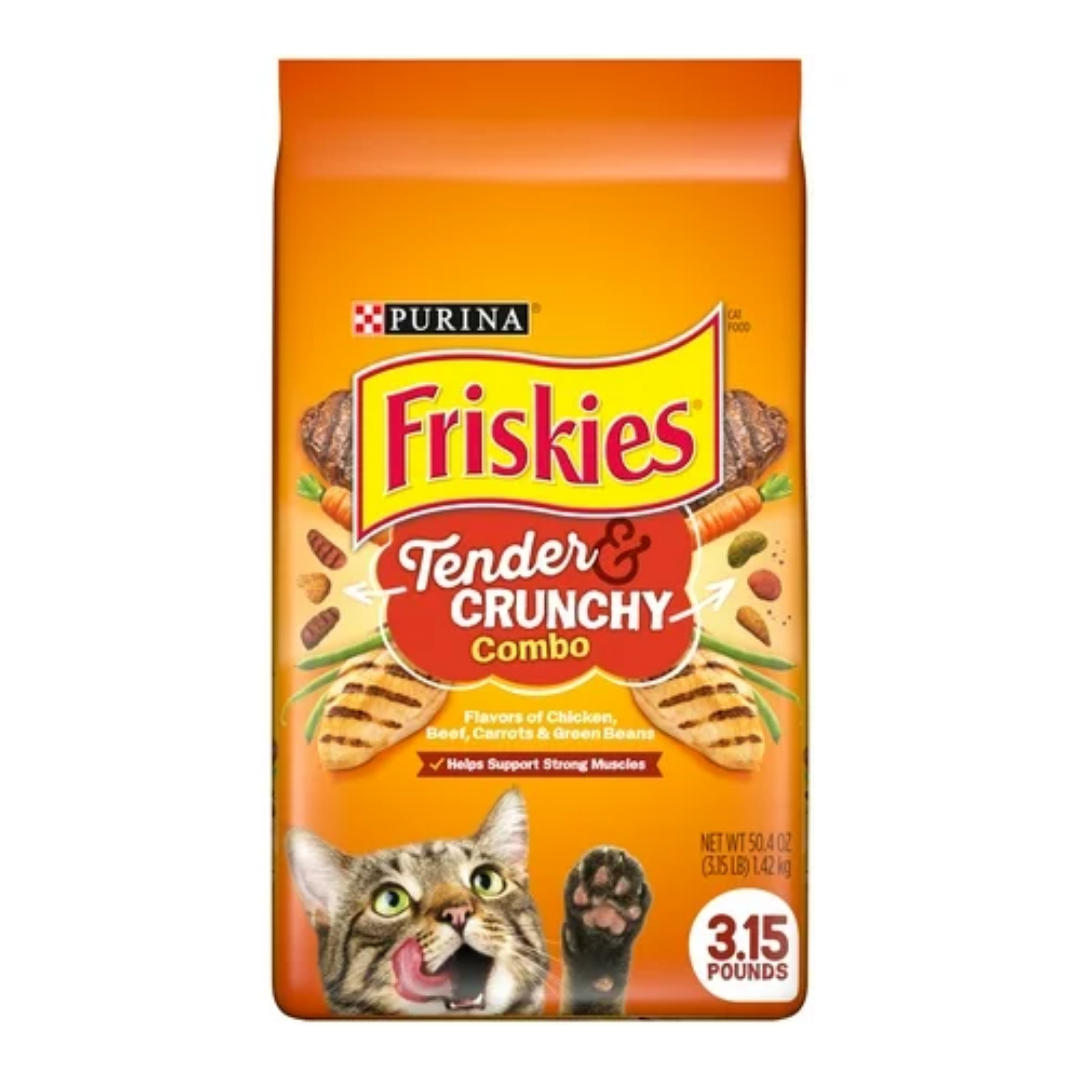 Comida seca para gatos Purina Friskies Tender & Crunchy Combo 3.15 lb