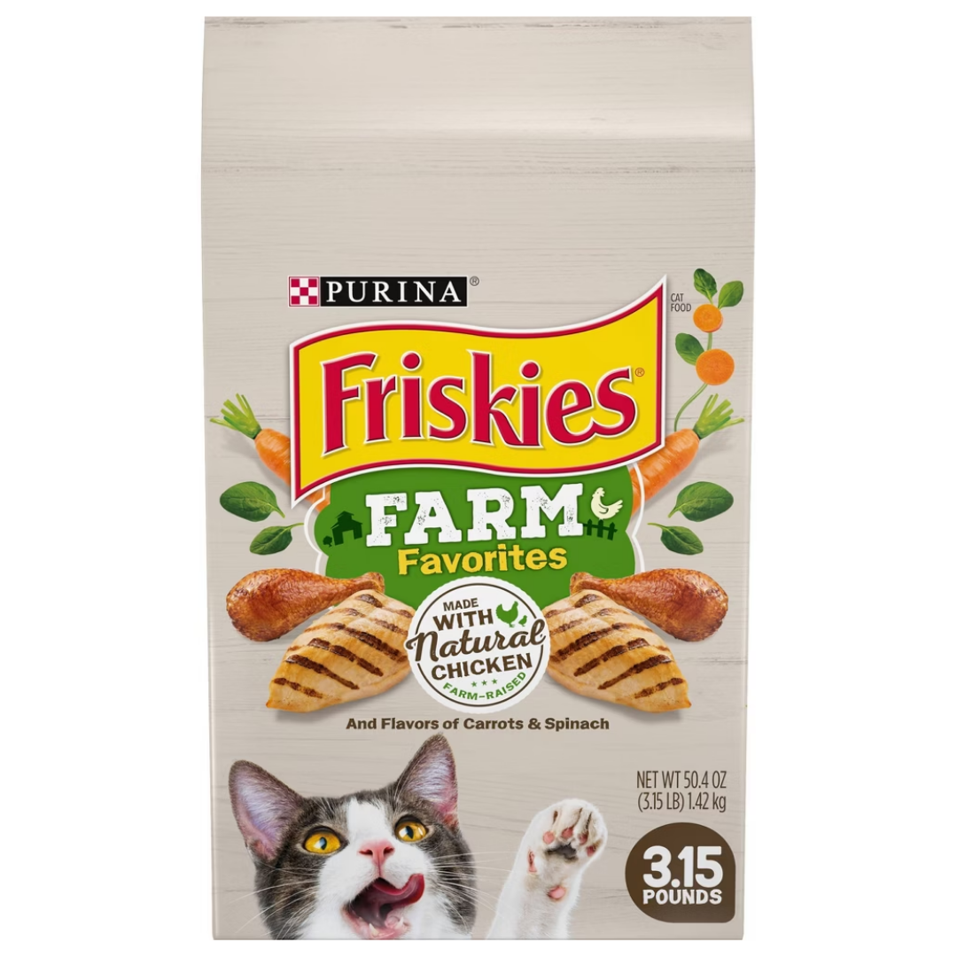 Comida seca para gatos Purina Friskies Farm Favorites Pollo Natural 3.15 lb