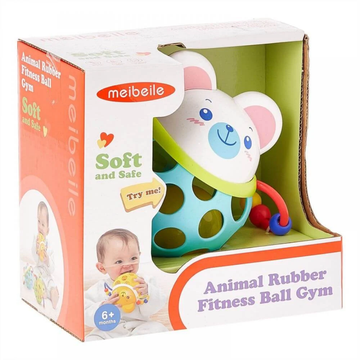 Meibeile Animal Rubber Fitness Ball sonajero bebé forma oso