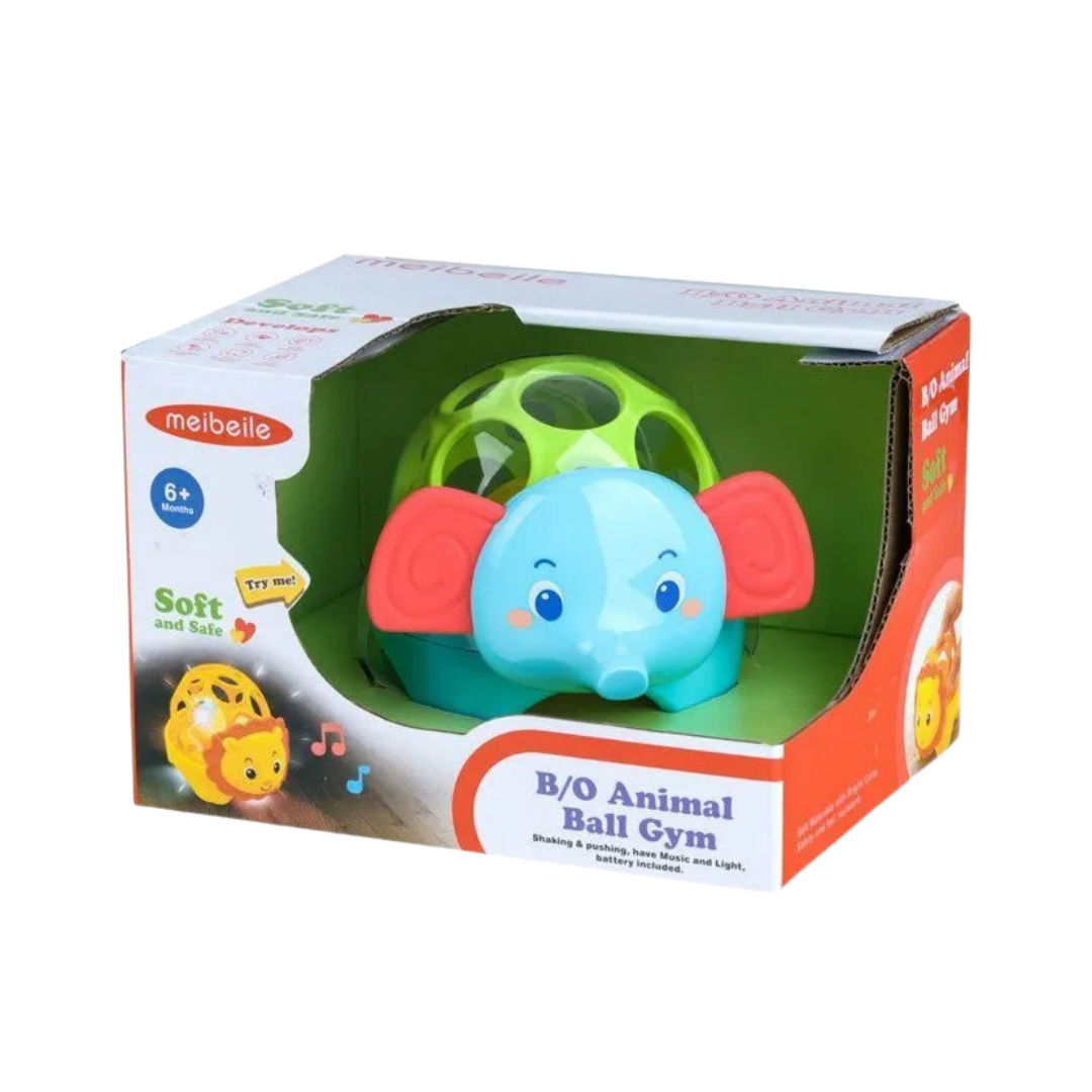 Meibeile Animal Ball Gym elefante juguete musical con luz para bebé