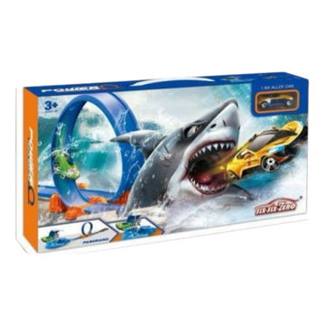 Six Six Zero Master Track pista de coches con bucle azul loop