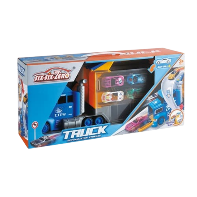 Six Six Zero City Truck Deformation Storage Playset (Blue)