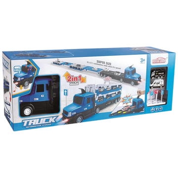 Six Six 2 in 1 Truck camión policía pista gigante 211cm