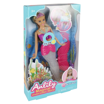 Anlily Magical Underwater World muñeca sirena luz y música