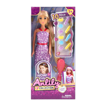 Anlily Hair Art Series Doll muñeca rizador pelo accesorios