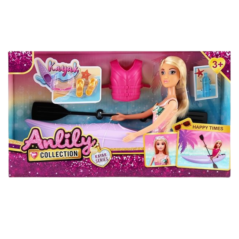 Anlily Collection Kayak Series Doll Playset with Water Accessories