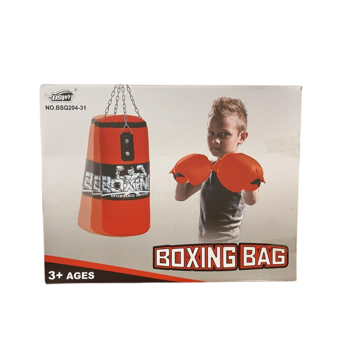 BSWT Boxing Bag saco de boxeo niños guantes rojo