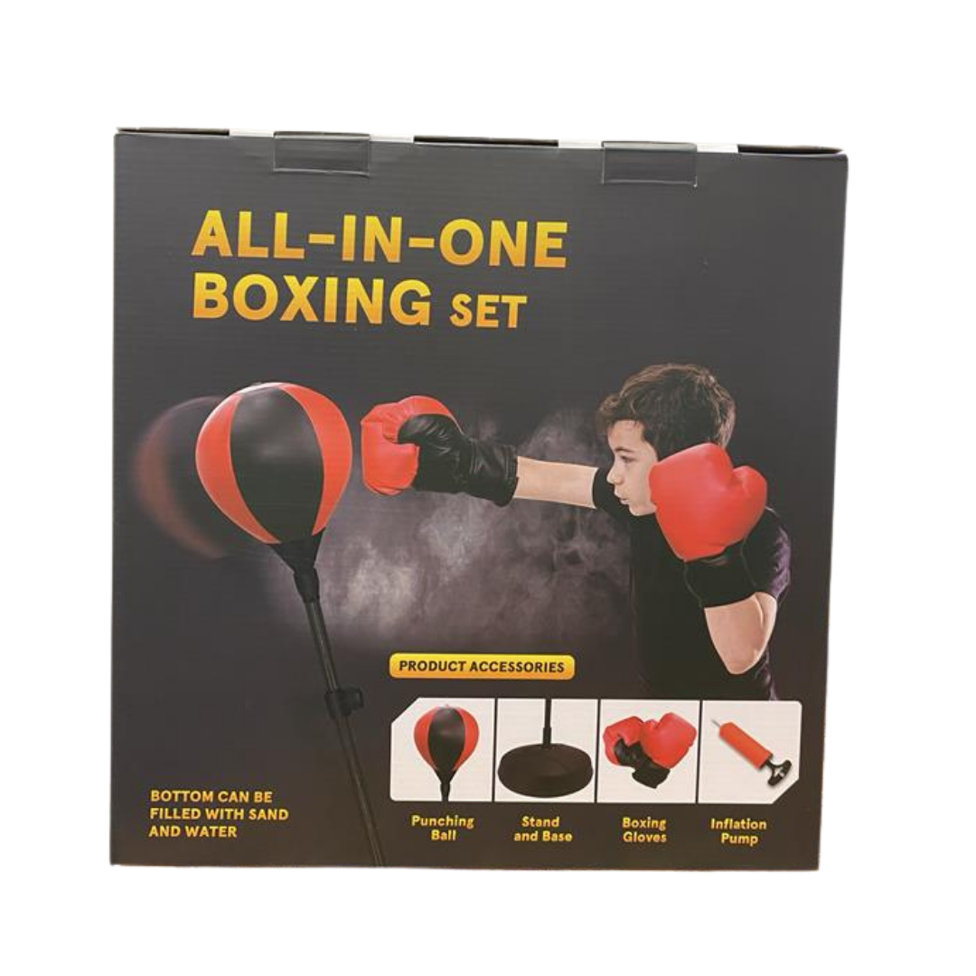 BSWT Boxing Set punching ball pie niños guantes ajustable