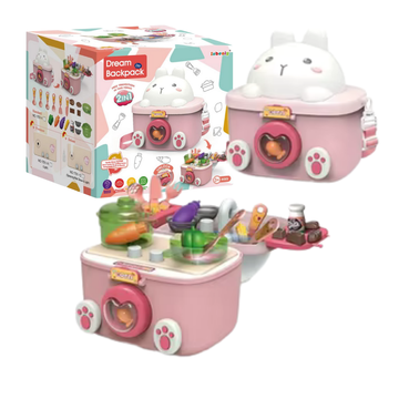 Dream Backpack Kitchen mochila juguete cocina conejito rosa