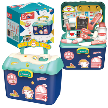 Doctor Set maletín médico juguete azul accesorios