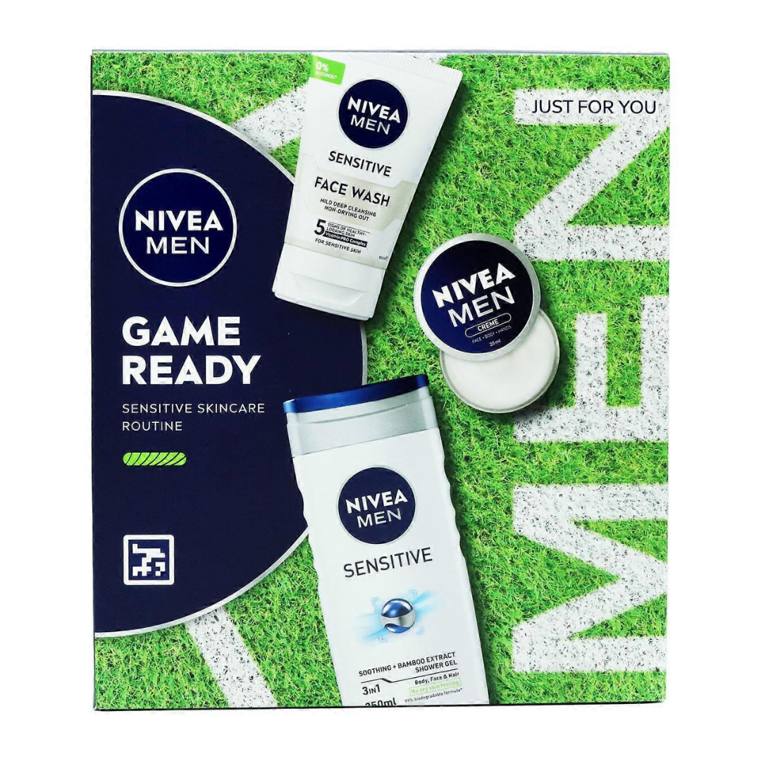 Nivea Men Game Ready Sensitive Skincare Set regalo cuidado facial