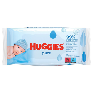 Huggies Pure toallitas para bebé sin fragancia 56 ct