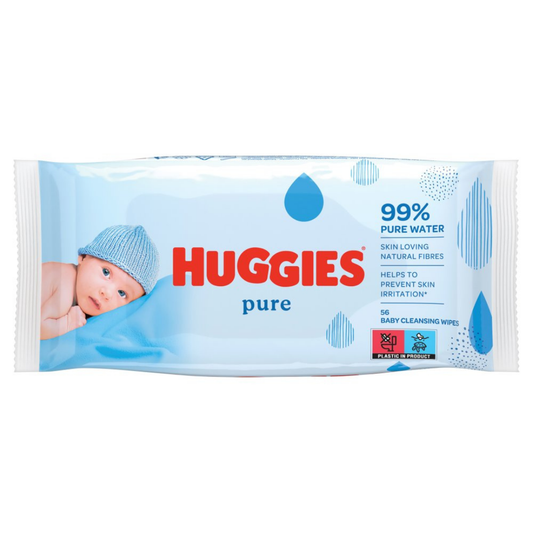 Huggies Pure toallitas para bebé sin fragancia 56 ct