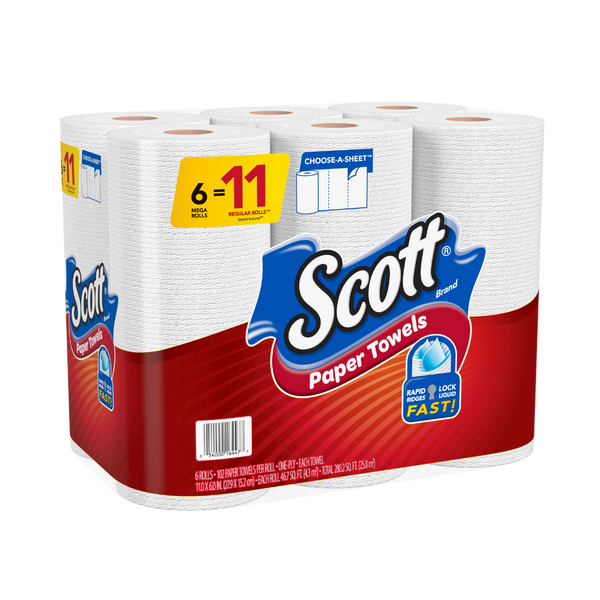 Scott Paper Towels 6 Rolls