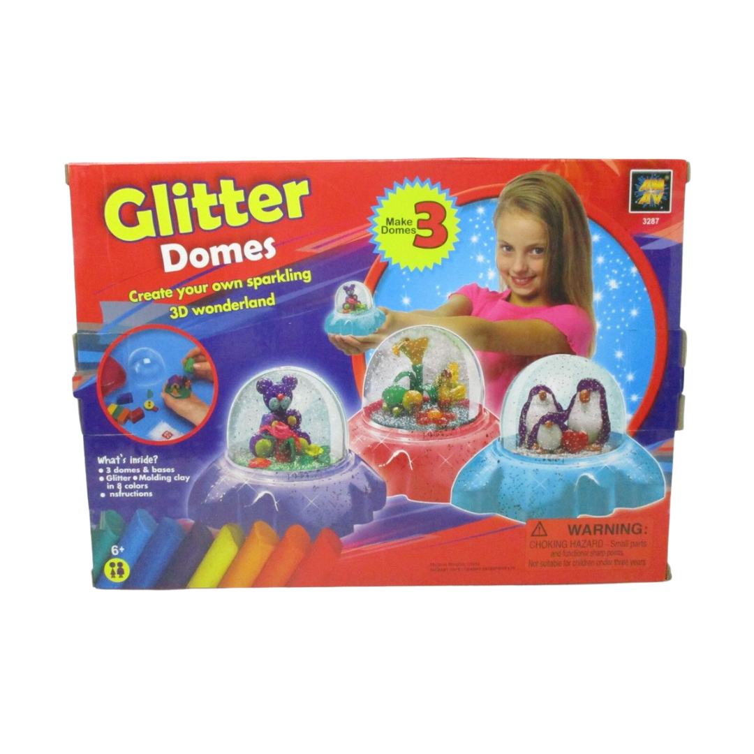 Glitter Domes DIY Snow Globe kit hacer globos de nieve purpurina