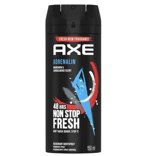 Axe Adrenalin Body Spray desodorante hombre mandarina sandalo 150ml