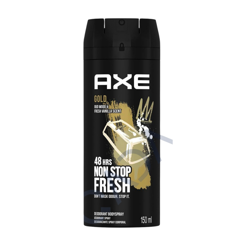 Axe Gold Deodorant Body Spray for Men (150 ml / 5.07 oz)