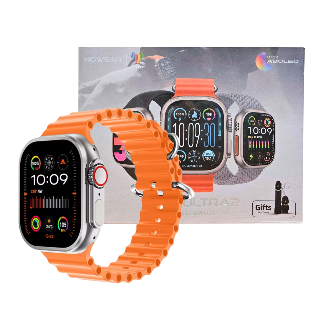 HOWEAR HW9 Ultra 2 Smart Watch reloj inteligente banda naranja