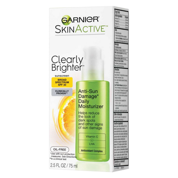 Garnier SkinActive Clearly Brighter vitamina C hidratante facial SPF 30