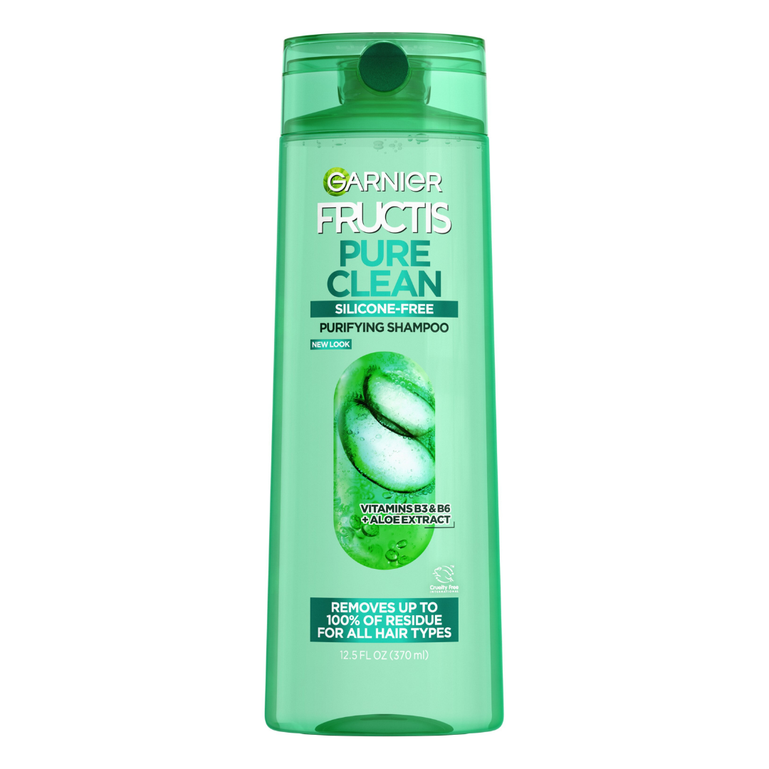 Champú purificante Garnier Fructis Pure Clean sin siliconas 12.5oz