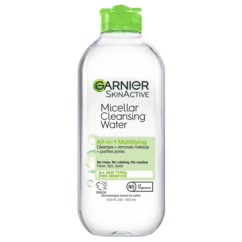Garnier SkinActive Mattifying Micellar Cleansing Water for Oily Skin (13.5 oz)