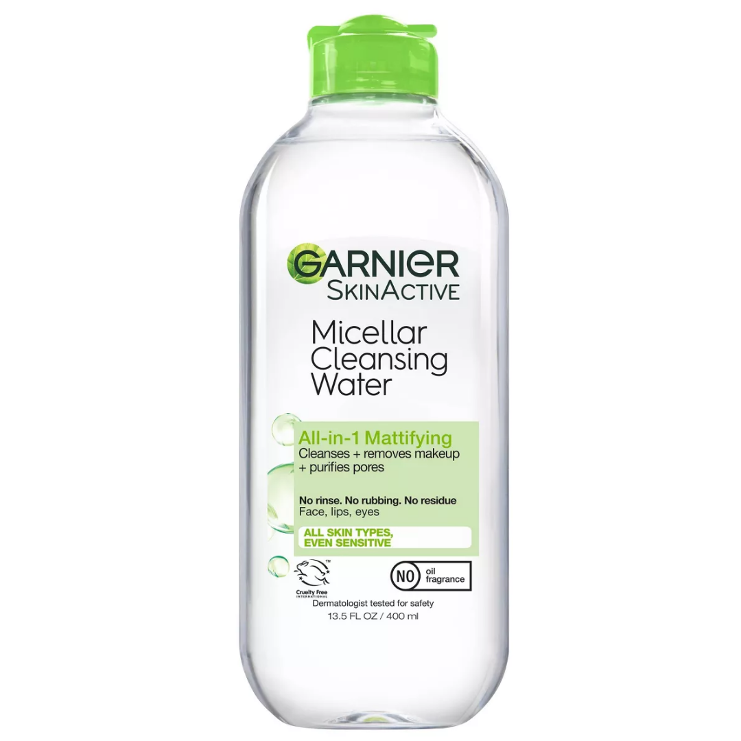Garnier SkinActive Micellar Cleansing Water Vitamin C limpieza y luminosidad 13.5oz