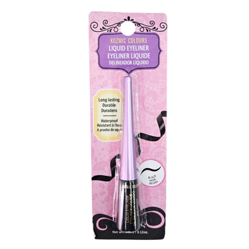 Kozmic Colours Liquid Eyeliner Black delineador liquido negro waterproof 3.5ml