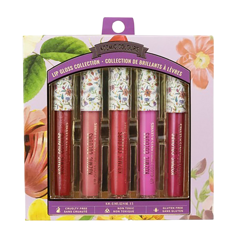 Kozmic Colours Lip Gloss Collection Gift Set (5 Pack)
