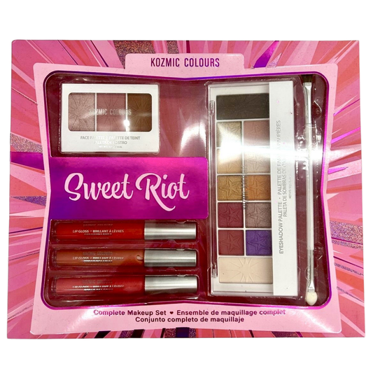 Kozmic Colours Sweet Riot Makeup Set kit maquillaje 7 piezas