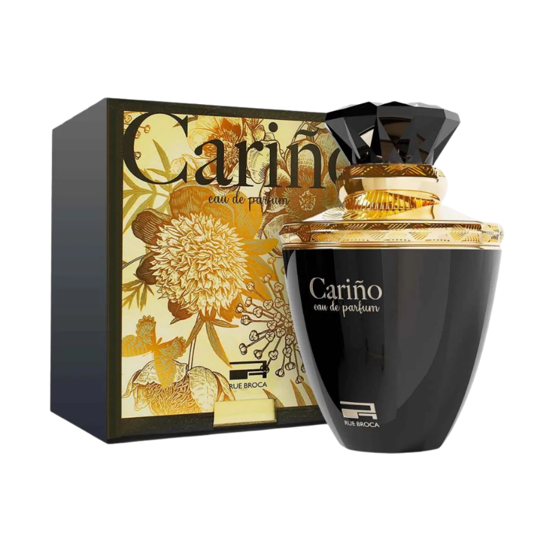Perfume Rue Broca Carino Black Eau de Parfum para mujer botella negra 3.4oz.
