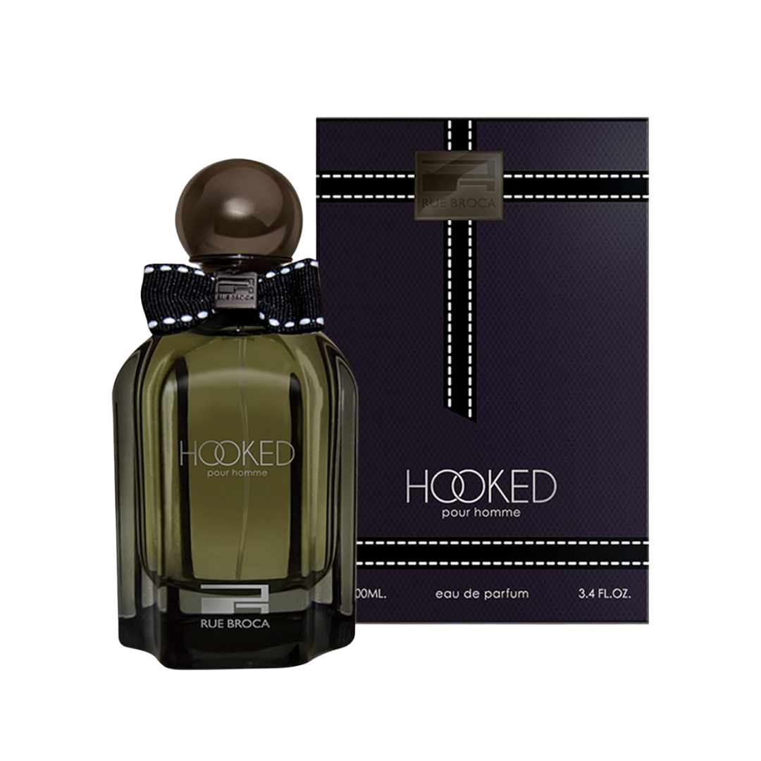 Perfume Rue Broca Hooked Eau de Parfum para hombre botella de 3.4oz.