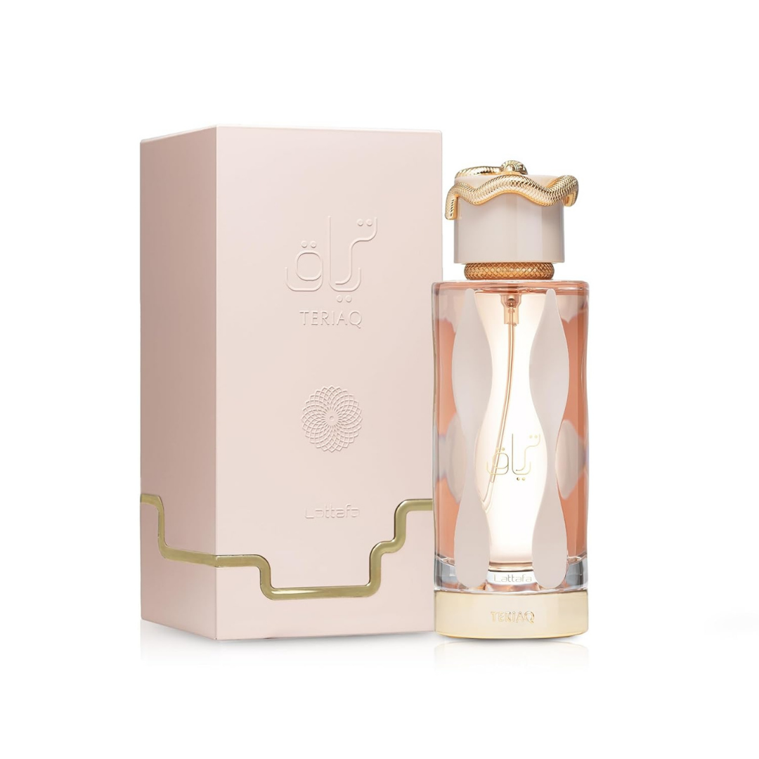 Lattafa Teriaq Eau de Parfum perfume unisex caramelo cuero 100ml