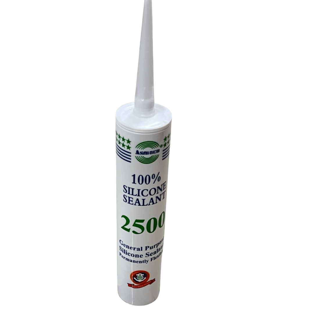 Asmaco 2500 Silicone Sealant 100% silicona uso general cartucho