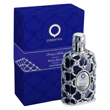 Orientica Royal Bleu Eau de Parfum 80ml perfume lujo botella azul