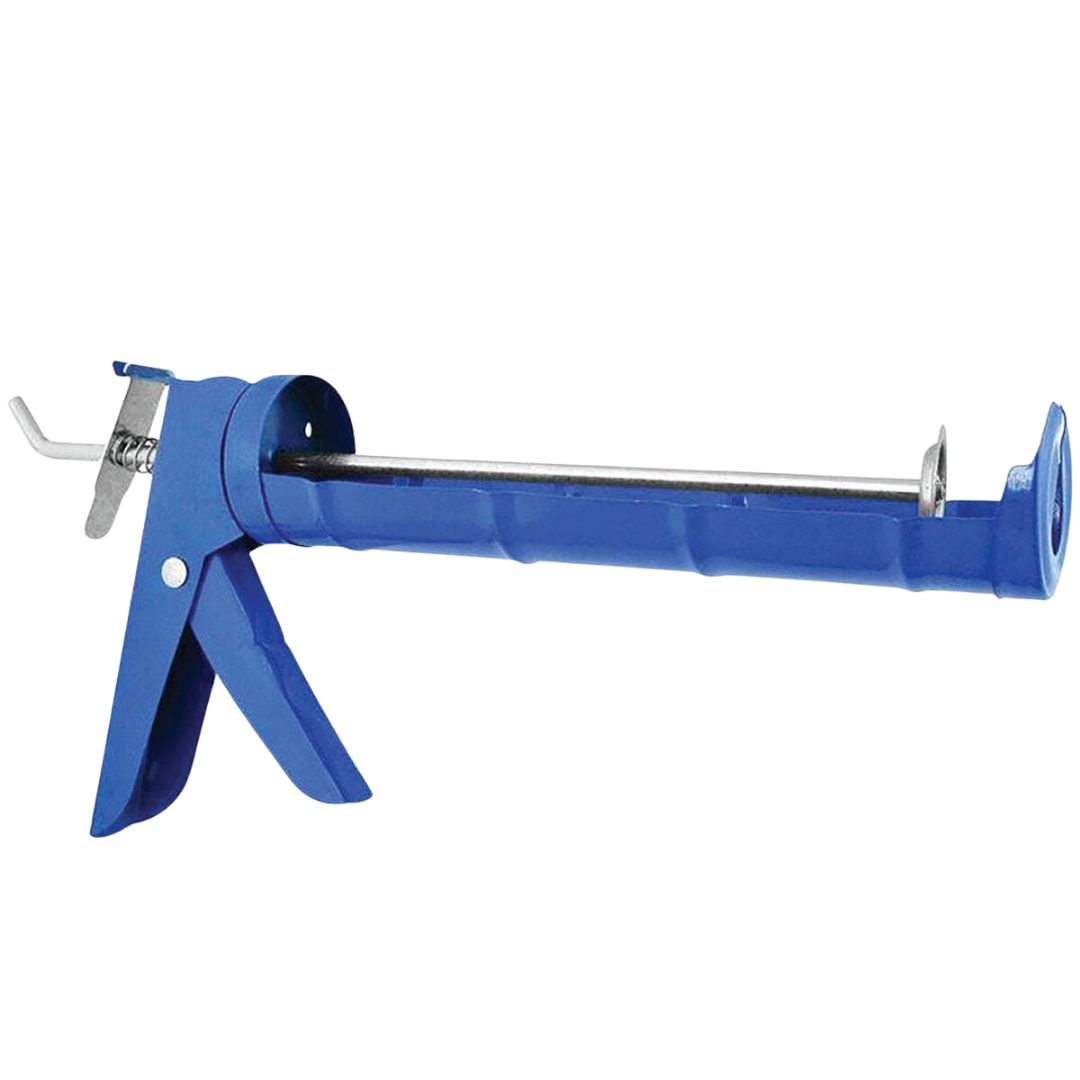 Heavy Duty Skeleton Caulking Gun pistola para silicon azul herramienta